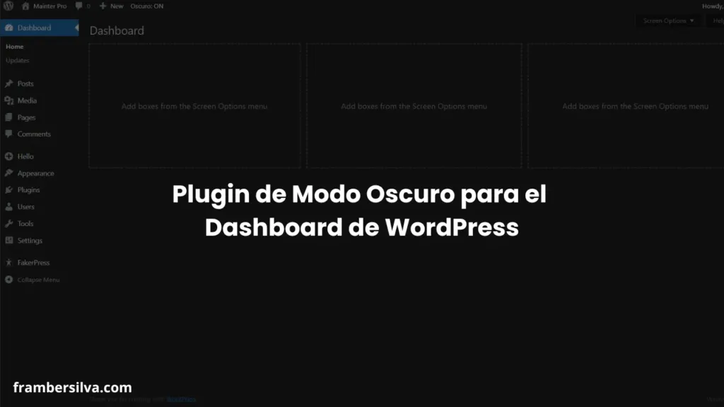 Plugin modo oscuro wordpress