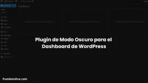 Plugin modo oscuro wordpress