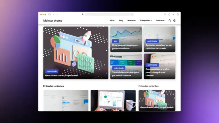 Mainter Theme: Plantilla para Blogger Optimizada para SEO